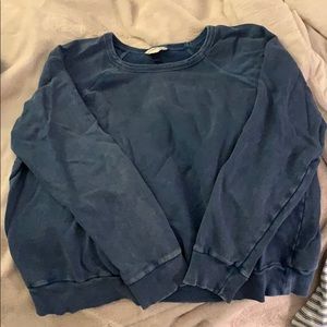 Comfy blue crewneck sweatshirt!
